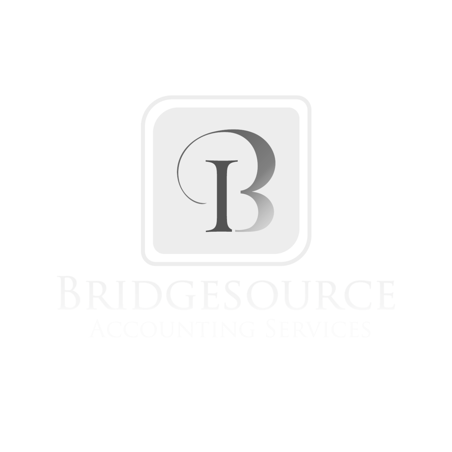 Bridgesource Account Services White2024 Square Logo